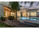 Spacious backyard with pool and covered patio, ideal for entertaining at 7376 E Via Estrella Ave, Scottsdale, AZ 85258