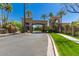 Gated community entrance with lush landscaping, providing security and curb appeal at 7376 E Via Estrella Ave, Scottsdale, AZ 85258