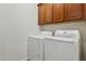 Laundry room featuring a modern washer and dryer at 11142 E Ravenna Ave, Mesa, AZ 85212
