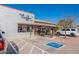 Exterior view of a charming coffee shop with outdoor seating and parking at 1482 S Banning St, Gilbert, AZ 85296
