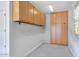 Neat garage corner with large storage cabinets at 15407 W Windrose Dr, Surprise, AZ 85379