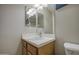 Bathroom with vanity and modern faucet, toilet, and clean countertop at 24035 W La Salle St, Buckeye, AZ 85326