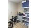 Storage area with shelving and various household items at 2525 E Nisbet Rd, Phoenix, AZ 85032