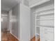 Well-organized closet with shelves, drawers and rod for hanging clothes at 2650 W Union Hills Dr # 269, Phoenix, AZ 85027