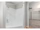 Clean and bright stand-up shower with showerhead at 2650 W Union Hills Dr # 269, Phoenix, AZ 85027