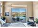 Serene main bedroom with sliding glass doors leading to the pool and mountain views at 41819 N Anthem Ridge Dr, Phoenix, AZ 85086