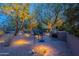 Cozy backyard space with outdoor grill, perfect for entertaining and enjoying the serene desert setting at 6069 E Ironwood Dr, Scottsdale, AZ 85266