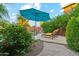 Serene pool area featuring chaise lounges, vibrant plants, and a calming waterfall at 1073 N Layman St, Gilbert, AZ 85233