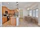 Well-lit kitchen with granite island and stainless appliances at 1114 S 220Th Ave, Buckeye, AZ 85326