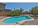 Backyard shot highlighting the private pool and surrounding desert landscape at 1114 S 220Th Ave, Buckeye, AZ 85326