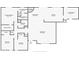 This floor plan showcases a primary bedroom suite with a fireplace, a spacious kitchen, and an inviting living room at 1186 E Brenda Dr, Casa Grande, AZ 85122