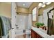 Bathroom showcases a shower/tub combo, toilet, and a vanity at 12903 W Brookhart Way, Peoria, AZ 85383