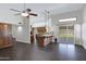 Open-concept kitchen with a breakfast bar and stainless steel appliances at 13010 S 42Nd St, Phoenix, AZ 85044