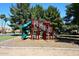 Exterior view of the community playground with slides, ladders and play structures at 1640 W Gail Dr, Chandler, AZ 85224