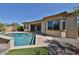 Outdoor living with a private pool and patio area offers the perfect place to unwind and relax in the sun at 18108 W Thunderhill Pl, Goodyear, AZ 85338
