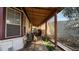 Covered patio with outdoor seating, ideal for entertaining and enjoying the weather at 2060 N Center St # 275, Mesa, AZ 85201