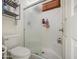 Bright bathroom featuring a shower with frosted glass door at 3600 N Hayden Rd # 2310, Scottsdale, AZ 85251