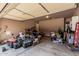 The garage is spacious and ready for a new owner to organize it at 4318 N 180Th Dr, Goodyear, AZ 85395