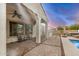 Covered patio with ceiling fans, tile flooring, patio furniture, and a backyard view at 4453 S Huachuca Way, Chandler, AZ 85249