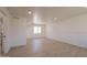Spacious basement with wood-look floors, recessed lighting, and ample room for customization at 5132 N 83Rd St, Scottsdale, AZ 85250