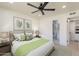 Serene main bedroom with a comfortable bed, soft colors, and an en-suite bathroom at 5132 N 83Rd St, Scottsdale, AZ 85250