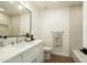 Modern bathroom featuring a white vanity with quartz countertop and a sleek, minimalist design at 7618 N Via Del Paraiso --, Scottsdale, AZ 85258