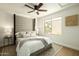 Bedroom with natural light, neutral tones, and a ceiling fan at 7618 N Via Del Paraiso --, Scottsdale, AZ 85258
