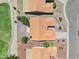 Overhead shows landscaped yards, golf course, and community features at 9263 W Oraibi Dr, Peoria, AZ 85382