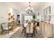 Elegant dining room with stylish decor and plenty of natural light at 9270 E Thompson Peak Pkwy # 347, Scottsdale, AZ 85255