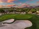 Scenic golf course view showcasing lush green and challenging sand traps at 9270 E Thompson Peak Pkwy # 347, Scottsdale, AZ 85255
