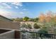 Scenic landscape view from the balcony with distant mountains and lush greenery at 9270 E Thompson Peak Pkwy # 347, Scottsdale, AZ 85255