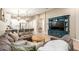 Comfortable living room flows into the kitchen with an open concept and relaxed feel at 9624 E Thunderbolt Ave, Mesa, AZ 85212