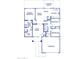 Detailed floor plan showcasing the layout of the home, including the bedrooms, bathrooms, and living spaces at 1029 E Jasper Dr, Gilbert, AZ 85296