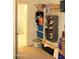 Walk-in closet features shelving and moving boxes at 1100 S 176Th Ave, Goodyear, AZ 85338