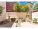 View of backyard showing garden and architectural features at 20507 W Daniel Pl, Buckeye, AZ 85396