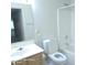 Bathroom with a single sink vanity, toilet, and shower with a bathtub at 20641 N 110Th Ave, Peoria, AZ 85373
