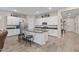 Open concept kitchen island with granite countertops and seating at 3865 E Dogwood Pl, Chandler, AZ 85286