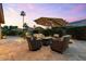 Cozy outdoor living space with comfortable seating, perfect for entertaining guests at 42 S Nevada Way, Gilbert, AZ 85233