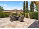 Backyard with patio and seating area, ideal for outdoor entertaining and relaxation at 42 S Nevada Way, Gilbert, AZ 85233