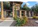 Community water feature showcasing a decorative stone fountain, lush landscaping, and tranquil setting at 42 S Nevada Way, Gilbert, AZ 85233