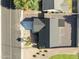 A bird's eye view of the house and its yard, showcasing the layout and curb appeal of the property at 5602 N 73Rd Ave, Glendale, AZ 85303