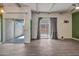 Bright and open living area with glass sliding door access to outdoor patio at 620 S Allred Dr, Tempe, AZ 85288