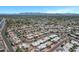 Aerial view of a well-planned community with lush landscaping, and nearby roads at 7632 E Bonita Dr, Scottsdale, AZ 85250