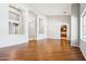 Spacious living room with hardwood floors and lots of natural light at 8664 W Yukon Dr, Peoria, AZ 85382