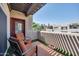 Cozy outdoor balcony area with comfortable seating and community views, perfect for relaxing at 11260 N 92Nd St # 2054, Scottsdale, AZ 85260