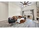 Open living room showcases a view to the back yard and neutral-toned furnishings at 11260 N 92Nd St # 2054, Scottsdale, AZ 85260