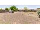 Backyard with a built-in BBQ, gazebo, gravel, and desert landscaping at 1443 N Poppy St, Casa Grande, AZ 85122