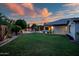 Expansive backyard with lush lawn and covered patio, offering ample space for recreation and relaxation at 15803 W Almeria Rd, Goodyear, AZ 85395