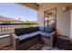 Relaxing balcony with comfortable outdoor seating, scenic views and natural light at 20121 N 76Th St # 2021, Scottsdale, AZ 85255