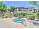 Relaxing hot tub surrounded by lush greenery and views of the community at 20121 N 76Th St # 2021, Scottsdale, AZ 85255